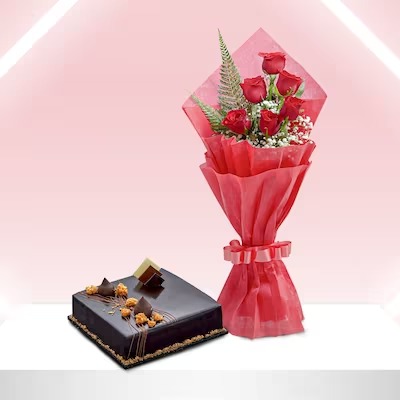 Truffle Cake & Roses